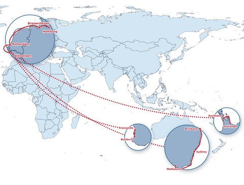 Carte Australie / Océanie