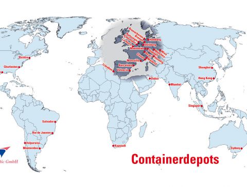 Carte Dépôts de conteneurs