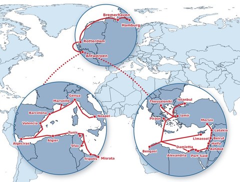 Carte Méditerranée